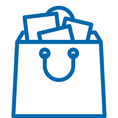 Shopping bag icon