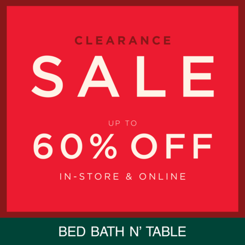 Up to 60% Off Clearance Sale