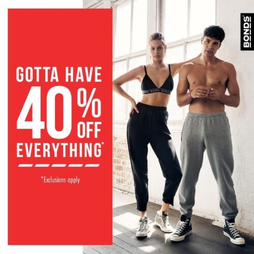 40% off everything!