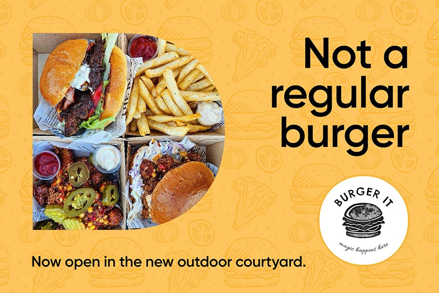 Not a regular burger… Burger It now open!