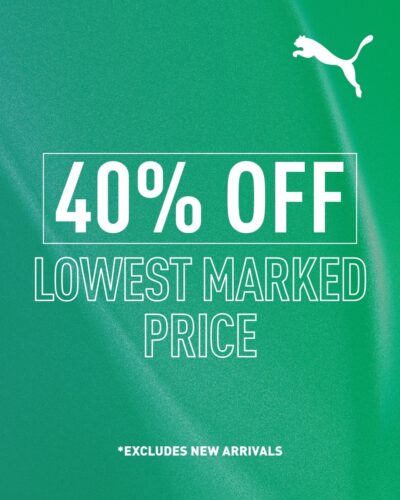 40% Off Lowest Marked Price (Excludes New Arrivals)