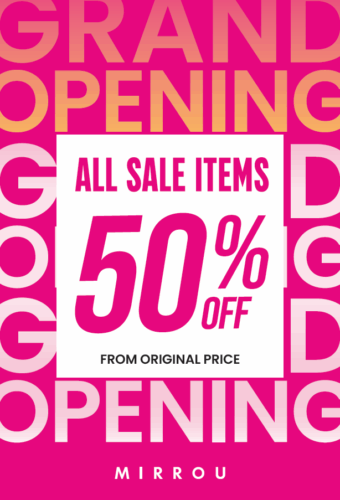 50% OFF ALL SALE ITEMS